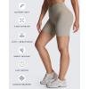 image:imageAoxjox Venus Workout Biker Shorts for Women CrossWaist Tummy Control High Waisted Hidden Scrunch Yoga Short 567Mink
