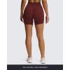 image:imageAoxjox Venus Workout Biker Shorts for Women CrossWaist Tummy Control High Waisted Hidden Scrunch Yoga Short 567Rum Raisin