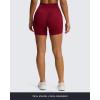 image:imageAoxjox Venus Workout Biker Shorts for Women CrossWaist Tummy Control High Waisted Hidden Scrunch Yoga Short 567Rumba Red