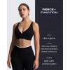 image:imageAoxjox Womens Lexi Lined Seamless Workout Biker Shorts High Waisted Color Block Hidden Scrunch Athletic Yoga Short 55Black and White
