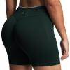 image:imageAoxjox Womens Lexi Lined Seamless Workout Biker Shorts High Waisted Color Block Hidden Scrunch Athletic Yoga Short 55Forest GreenSage Green