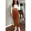 image:imageAoxjox Womens Impact Seamless Workout Leggings Low Waist Hidden Scrunch Butt Lifting Athletic Yoga Pants 24Caramel Brown