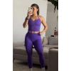image:imageAoxjox Womens Impact Seamless Workout Leggings Low Waist Hidden Scrunch Butt Lifting Athletic Yoga Pants 24Vibrant Violet