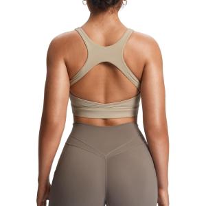 image:imageAoxjox Womens Workout Sports Bras High Impact Fitness Training Gym Khloe Bra Yoga Crop TankA Mink