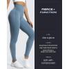 image:imageAoxjox High Waisted Workout Leggings for Women Trinity Yoga Pants 265A Steel Blue