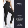 image:imageAoxjox High Waisted Workout Leggings for Women Trinity Yoga Pants 265Black 3 Pieces Pack