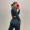 image:imageAoxjox High Waisted Workout Leggings for Women Trinity Yoga Pants 265Black