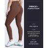 image:imageAoxjox High Waisted Workout Leggings for Women Trinity Yoga Pants 265D Dark Brown