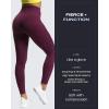 image:imageAoxjox High Waisted Workout Leggings for Women Trinity Yoga Pants 265Dark Purple