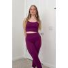 image:imageAoxjox High Waisted Workout Leggings for Women Trinity Yoga Pants 265Dark Purple