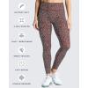 image:imageAoxjox High Waisted Workout Leggings for Women Trinity Yoga Pants 265Dark Red Dot Print