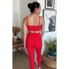 image:imageAoxjox High Waisted Workout Leggings for Women Trinity Yoga Pants 265Racing Red