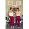 image:imageAoxjox High Waisted Workout Leggings for Women Trinity Yoga Pants 265Rumba Red