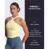 image:imageAoxjox Womens Workout CrossNeck Sport Bras Fitness Elanor Bra Yoga Crop TankPastel Yellow