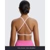 image:imageAoxjox Womens Workout Sports Bras Fitness Metamorph Sienna Twist Bra Yoga Crop TankSoft Blush