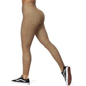 image:imageAoxjox High Waisted Workout Leggings for Women Trinity Yoga Pants 265Iced Coffee Dot Print