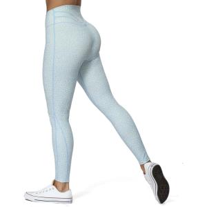 image:imageAoxjox High Waisted Workout Leggings for Women Trinity Yoga Pants 265Light Blue Dot Print