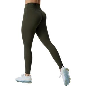 image:imageAoxjox High Waisted Workout Leggings for Women Trinity Yoga Pants 265Olive Green