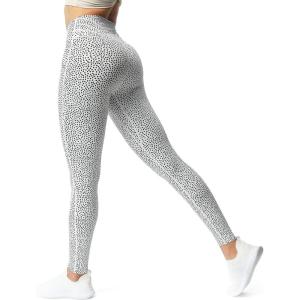 image:imageAoxjox High Waisted Workout Leggings for Women Trinity Yoga Pants 265White Dot Print
