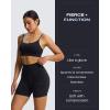 image:imageAoxjox Seamless Camo Scrunch Workout Biker Shorts for Women Tummy Control High Waisted Athletic Gym Running Yoga Short 5Black Camo