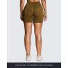 image:imageAoxjox Seamless Camo Scrunch Workout Biker Shorts for Women Tummy Control High Waisted Athletic Gym Running Yoga Short 5Brown Camo