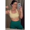 image:imageAoxjox Seamless Camo Scrunch Workout Biker Shorts for Women Tummy Control High Waisted Athletic Gym Running Yoga Short 5Emerald Green Camo