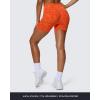 image:imageAoxjox Seamless Camo Scrunch Workout Biker Shorts for Women Tummy Control High Waisted Athletic Gym Running Yoga Short 5Orange Camo