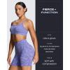 image:imageAoxjox Seamless Camo Scrunch Workout Biker Shorts for Women Tummy Control High Waisted Athletic Gym Running Yoga Short 5Periwinkle Camo