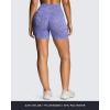 image:imageAoxjox Seamless Camo Scrunch Workout Biker Shorts for Women Tummy Control High Waisted Athletic Gym Running Yoga Short 5Periwinkle Camo