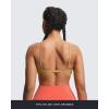 image:imageAoxjox Womens Workout Sports Bras Fitness Adjusted Ariel Halter Bra Yoga Crop TankParchment Yellow