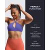 image:imageAoxjox Womens Workout Sports Bras Fitness Adjusted Ariel Halter Bra Yoga Crop TankViolet