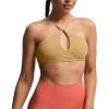 image:imageAoxjox Womens Workout Sports Bras Fitness Adjusted Ariel Halter Bra Yoga Crop TankParchment Yellow