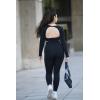 image:imageAoxjox High Waisted Workout Leggings for Women CrossWaist Crossover Tummy Control Trinity Buttery Soft Yoga Pants 26A Black