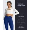 image:imageAoxjox High Waisted Workout Leggings for Women CrossWaist Crossover Tummy Control Trinity Buttery Soft Yoga Pants 26Bellwether Blue