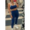 image:imageAoxjox High Waisted Workout Leggings for Women CrossWaist Crossover Tummy Control Trinity Buttery Soft Yoga Pants 26Bellwether Blue