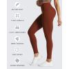 image:imageAoxjox High Waisted Workout Leggings for Women CrossWaist Crossover Tummy Control Trinity Buttery Soft Yoga Pants 26Cherry Mahogany