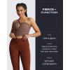 image:imageAoxjox High Waisted Workout Leggings for Women CrossWaist Crossover Tummy Control Trinity Buttery Soft Yoga Pants 26Cherry Mahogany