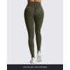 image:imageAoxjox High Waisted Workout Leggings for Women CrossWaist Crossover Tummy Control Trinity Buttery Soft Yoga Pants 26Olive Green