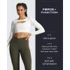 image:imageAoxjox High Waisted Workout Leggings for Women CrossWaist Crossover Tummy Control Trinity Buttery Soft Yoga Pants 26Olive Green
