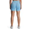 image:imageAoxjox Seamless Biker Shorts for Women Impact Hidden Scrunch Low Waisted Athletic Yoga Short 354556Airy Blue  With Logo