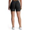 image:imageAoxjox Seamless Biker Shorts for Women Impact Hidden Scrunch Low Waisted Athletic Yoga Short 354556Black  With Logo