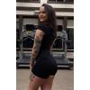 image:imageAoxjox Seamless Biker Shorts for Women Impact Hidden Scrunch Low Waisted Athletic Yoga Short 354556Black  With Logo