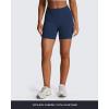 image:imageAoxjox Seamless Biker Shorts for Women Impact Hidden Scrunch Low Waisted Athletic Yoga Short 354556Dark Navy  Without Logo run Small