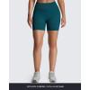 image:imageAoxjox Seamless Biker Shorts for Women Impact Hidden Scrunch Low Waisted Athletic Yoga Short 354556Deep Blue Lagoon  With Logo