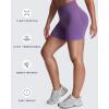 image:imageAoxjox Seamless Biker Shorts for Women Impact Hidden Scrunch Low Waisted Athletic Yoga Short 354556Grape  With Logo