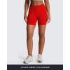 image:imageAoxjox Seamless Biker Shorts for Women Impact Hidden Scrunch Low Waisted Athletic Yoga Short 354556Racing Red  Without Logo run Small