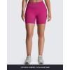 image:imageAoxjox Seamless Biker Shorts for Women Impact Hidden Scrunch Low Waisted Athletic Yoga Short 354556Rose Red  With Logo