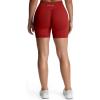 image:imageAoxjox Seamless Biker Shorts for Women Impact Hidden Scrunch Low Waisted Athletic Yoga Short 354556Scarlett Red  With Logo