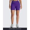 image:imageAoxjox Seamless Biker Shorts for Women Impact Hidden Scrunch Low Waisted Athletic Yoga Short 354556Vibrant Violet  With Logo