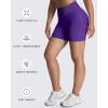 image:imageAoxjox Seamless Biker Shorts for Women Impact Hidden Scrunch Low Waisted Athletic Yoga Short 354556Vibrant Violet  With Logo